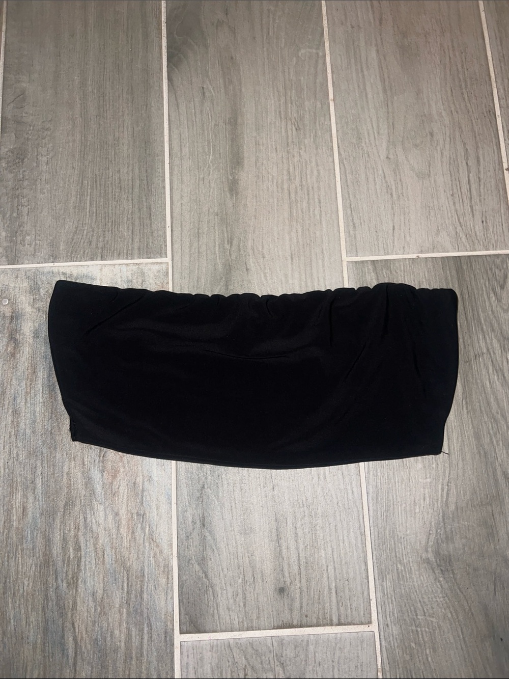 Fashion Nova Black Strapless Bandeau Top